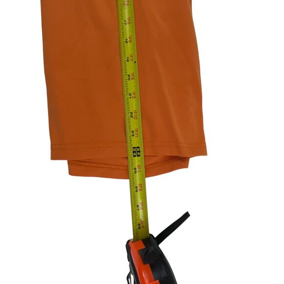 Techwick Orange Half-Zip Long Sleeve Pullover Shirt Sz S Lightweight Activewear - Picture 8 of 9
